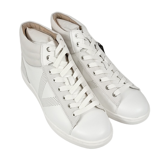 Vionic Mott Malcom Men's Sneakers High Top Comfort Shoe in White - Picture 3 of 11